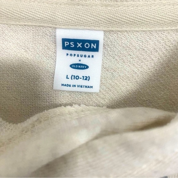 Pop Sugar X Old Navy Sweatshirt Hoodie Graphic Large 10-12  “Radiate Good Vibes - Picture 6 of 6